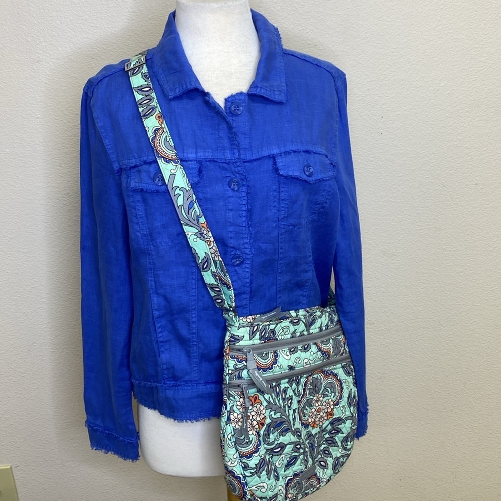 Vera Bradley Fan Flowers Hipster Bag Shoulder or Crossbody